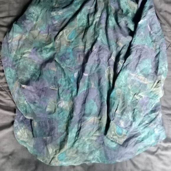 Vintage Protest Abstract Strokes Silk Shirt - Picture 7 of 7